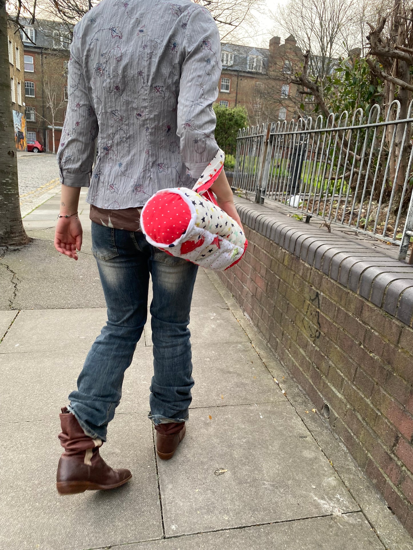 Strawberry pillow bag