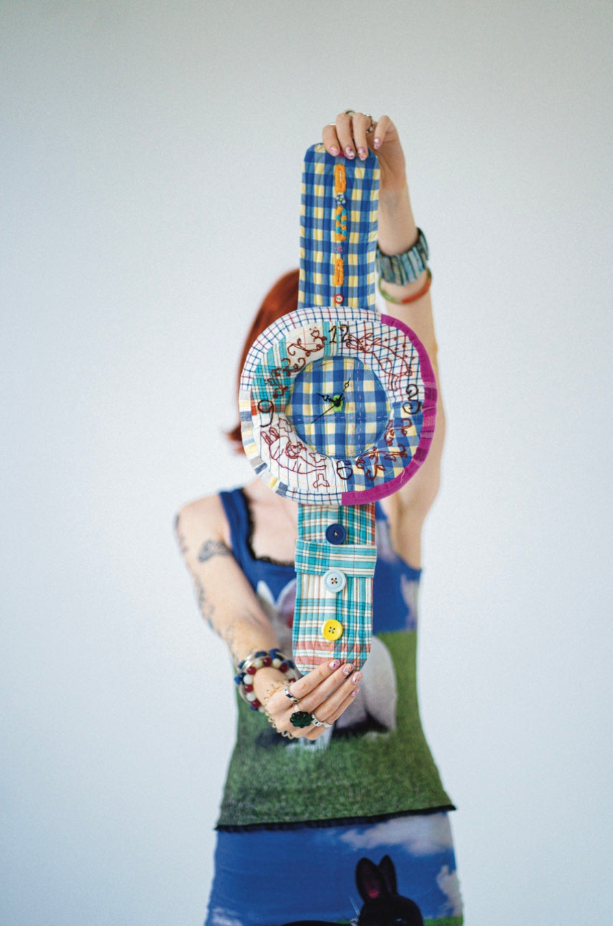 Patchwork Strap wall clock