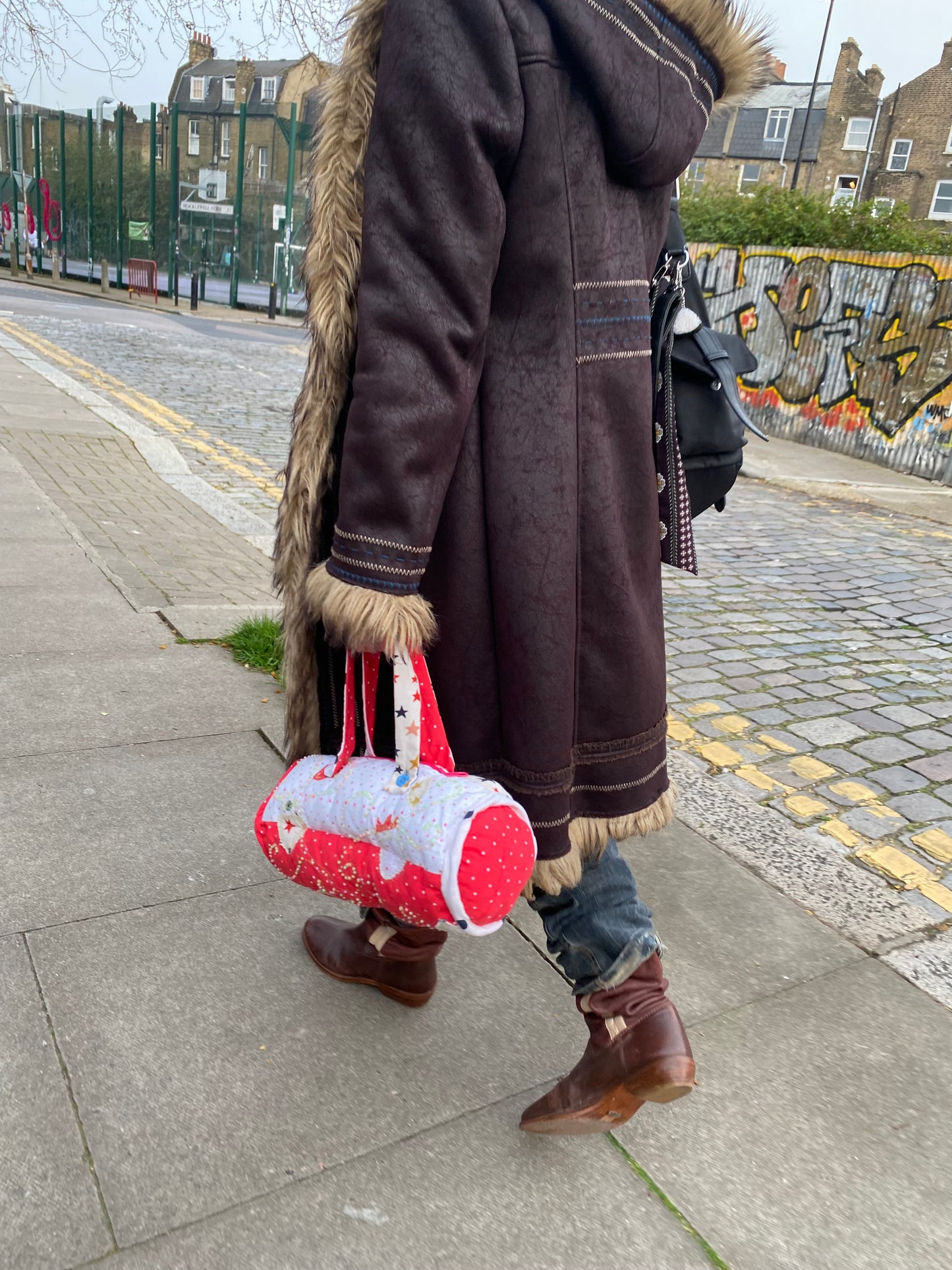 Strawberry pillow bag